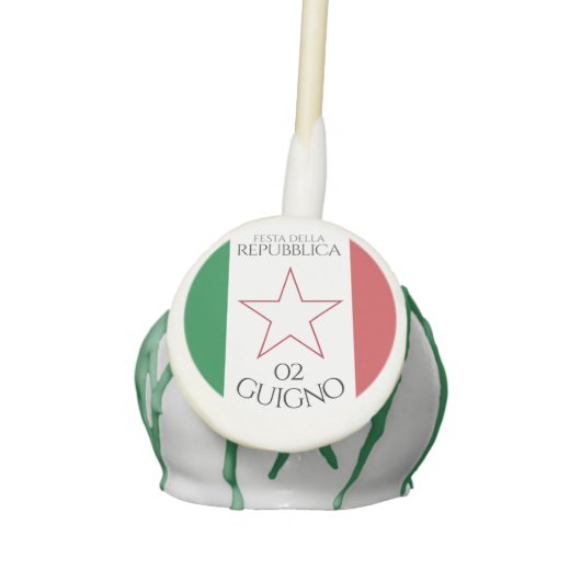 Festa della Repubblica National Day of Italy Flag Cake Pops (Front)