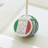 Festa della Repubblica National Day of Italy Flag Cake Pops (Front Insitu)