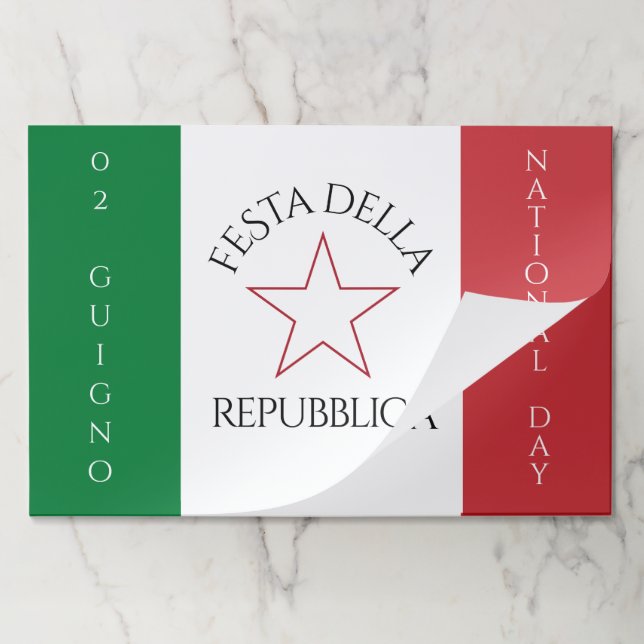 Festa della Repubblica National Day of Italy Flag Paper Pad (Folded)