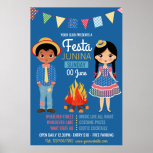 Festa Junina Corporate/Club Party Advertisement Poster