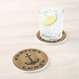 Festina lente coaster