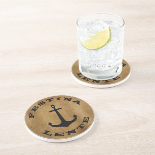 Festina lente coaster