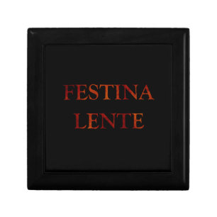 Festina lente gift box