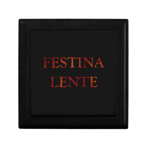 Festina lente gift box