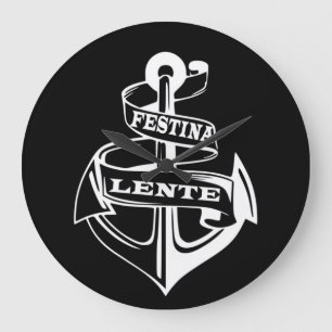 Festina lente large clock