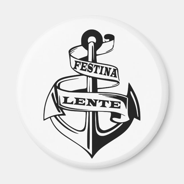 Festina lente magnet (Front)