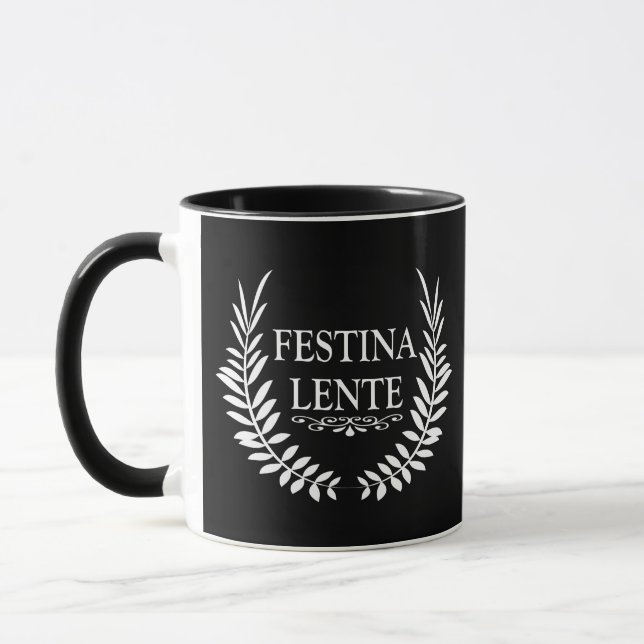 Festina lente mug (Left)