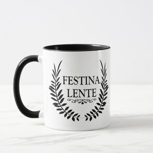 Festina lente mug (Left)
