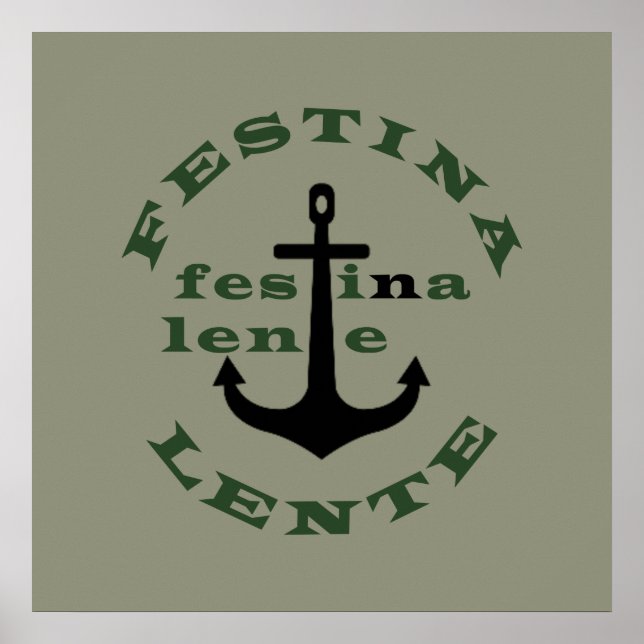 Festina lente poster (Front)