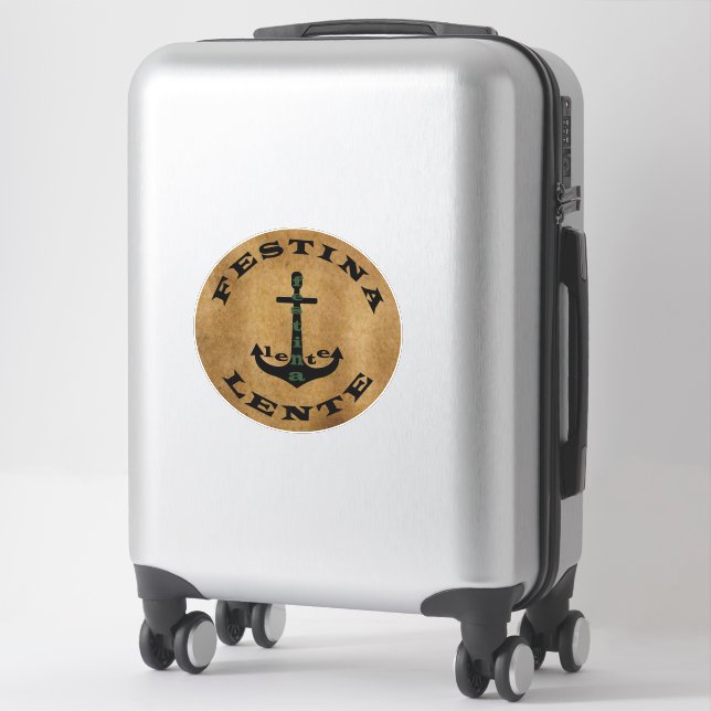 Festina lente sticker (Suitcase)