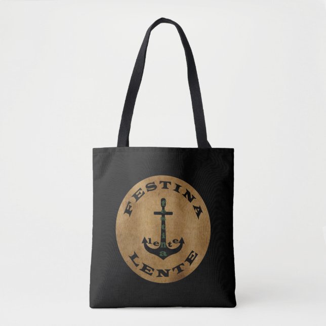 Festina lente tote bag (Front)