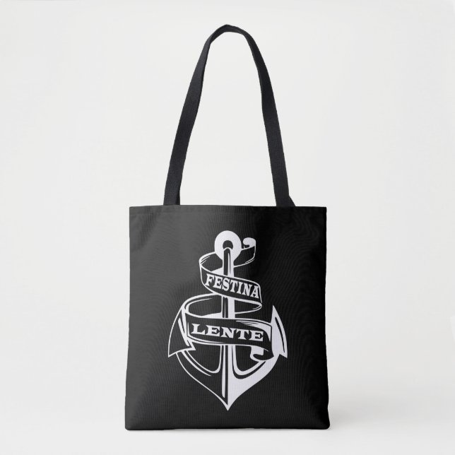 Festina lente tote bag (Front)