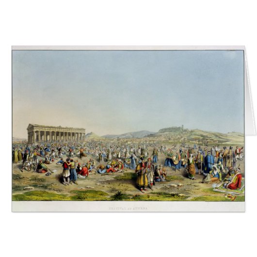 Festival at Athens, pub. by J. Rodwell, 1830 (aqua (Front Horizontal)