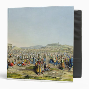 Festival at Athens, pub. by J. Rodwell, 1830 (aqua Binder