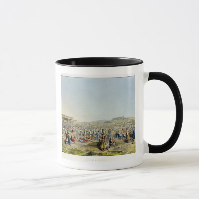 Festival at Athens, pub. by J. Rodwell, 1830 (aqua Mug (Right)