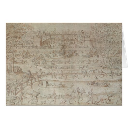 Festival at the Chateau d'Anet Cards (Front Horizontal)