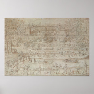 Festival at the Chateau d'Anet Poster