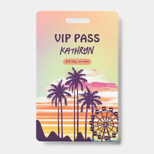 Festival Bachelorette Weekend Itinerary VIP Badge