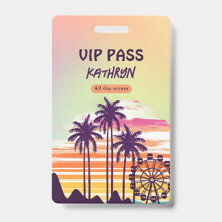 Festival Bachelorette Weekend Itinerary VIP Badge