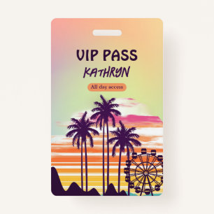 Festival Bachelorette Weekend Itinerary VIP Badge