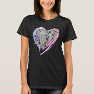 Festival Colorful Elephant Color in Heart Happy Ho T-Shirt
