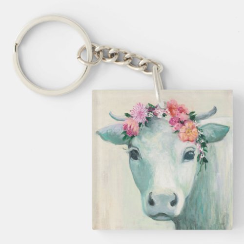 Festival Cow Keychain