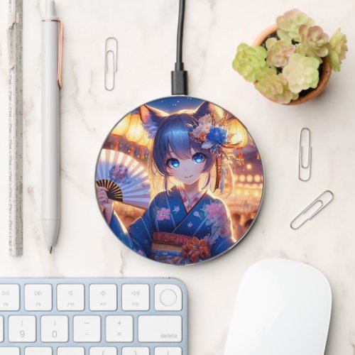 Festival Days with Mystic Catgirl Wireless Charger