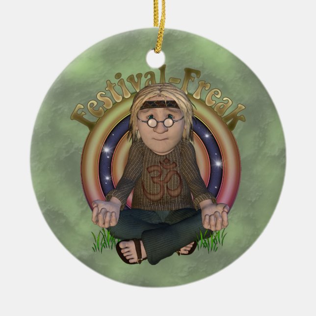 Festival Freak Personalized Ornament (Front)