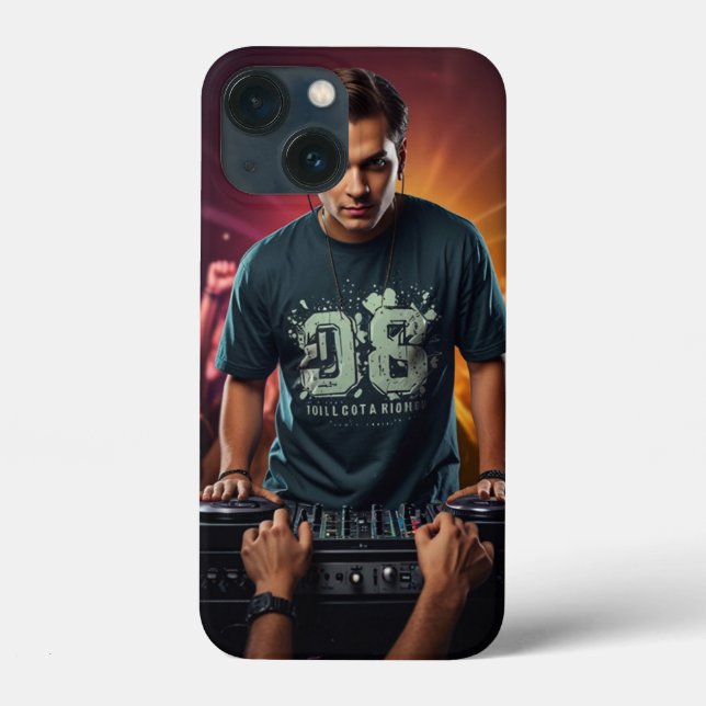 Festival Frenzy: DJ in the Spotlight Design Case-Mate iPhone Case (Back)