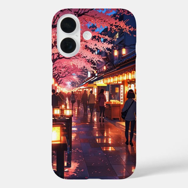 Festival Lanterns – Anime Spring Festival Case-Mate iPhone Case (Back)