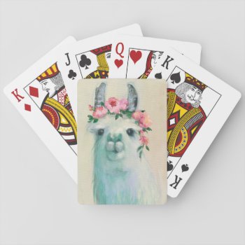 Festival Llama Playing Cards by wildapple at Zazzle