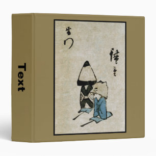 Festival Matsuri Costume Actors Feudal Japan 3 Ring Binder