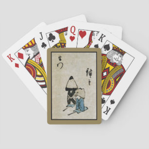 Festival Matsuri Costume Actors Feudal Japan Poker Cards