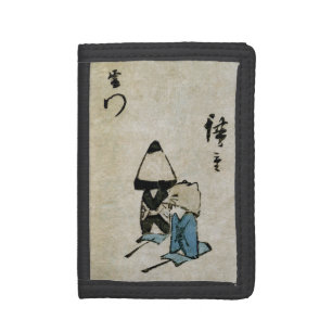 Festival Matsuri Costume Actors Feudal Japan Trifold Wallet