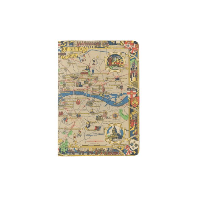 Festival of Britain: Guide to London Map Passport Holder (Front)