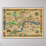 Festival of Britain: Guide to London Map Poster