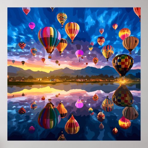 Festival of Hot Air Balloons Poster