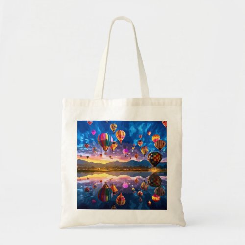 Festival of Hot Air Balloons Tote Bag