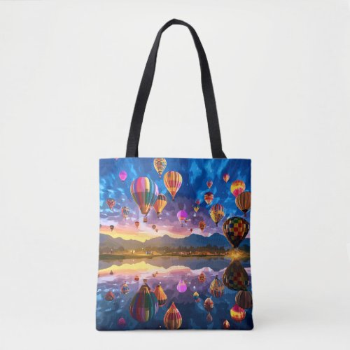 Festival of Hot Air Balloons Tote Bag