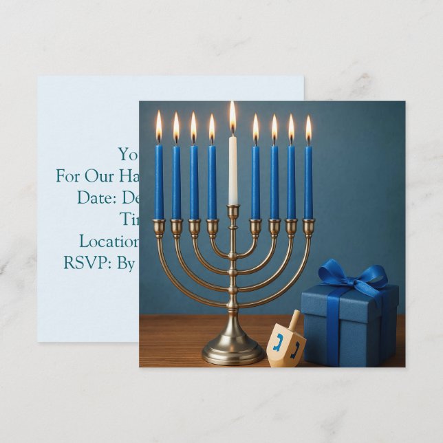 Festival of Lights and Joy Invitation (Front/Back)