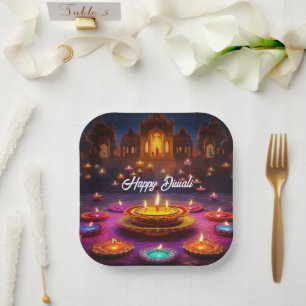 Festival of Lights: Diwali Celebrations Paper Plates