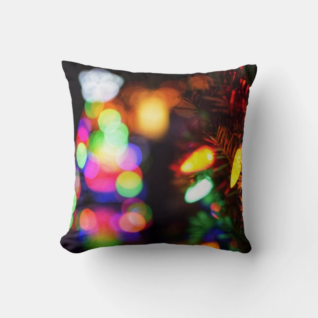 Festival of Lights Throw Pillow (Front)