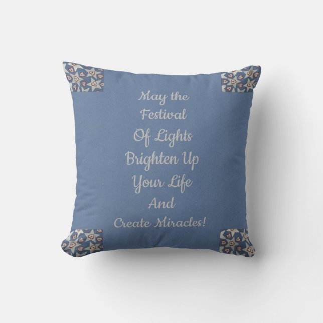 Festival Of Lights Throw Pillow (Front)