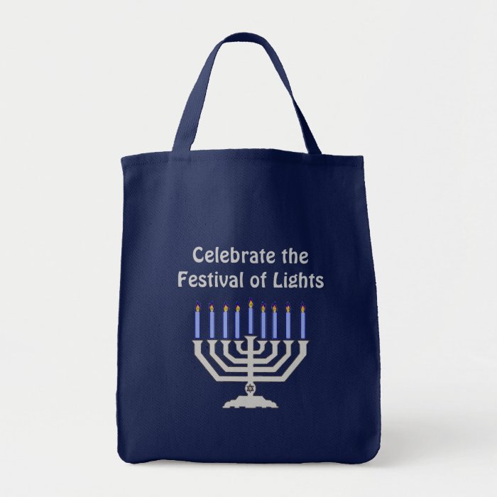 festival of lights tote canvas bags