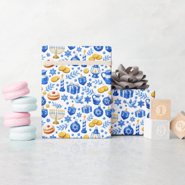 🕎🕎🕎Festival‑of‑Lights Wrapping Paper (Baby Shower)