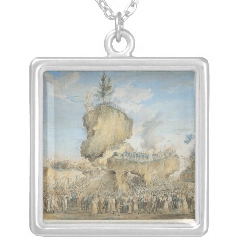 Festival of Supreme Being at the Silver Plated Necklace