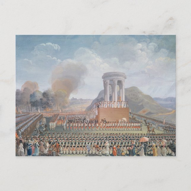 Festival of the Federation, 14th July 1790 Postcard (Front)