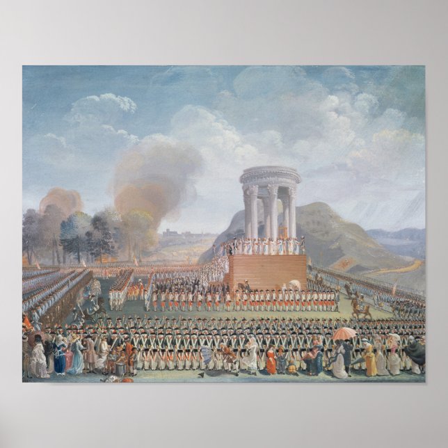 Festival of the Federation, 14th July 1790 Poster (Front)