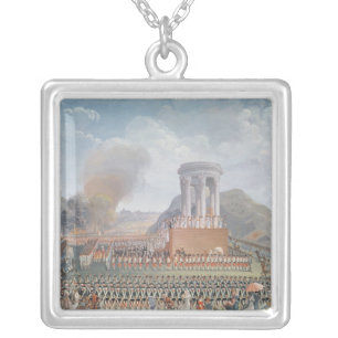 Festival of the Federation, 14th July 1790 Silver Plated Necklace