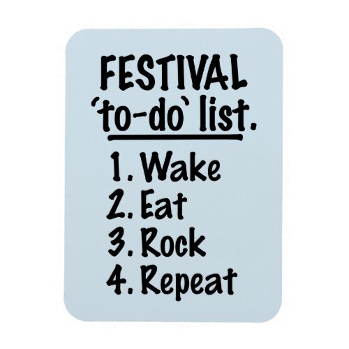 Festival to_do list blk magnet
